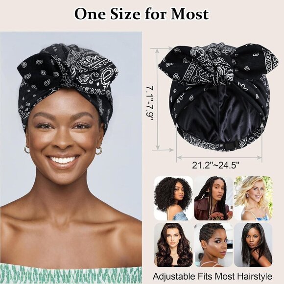 Satin Lined Cotton Beanies for Women Chemo Headwear Pack of 2 main image 7